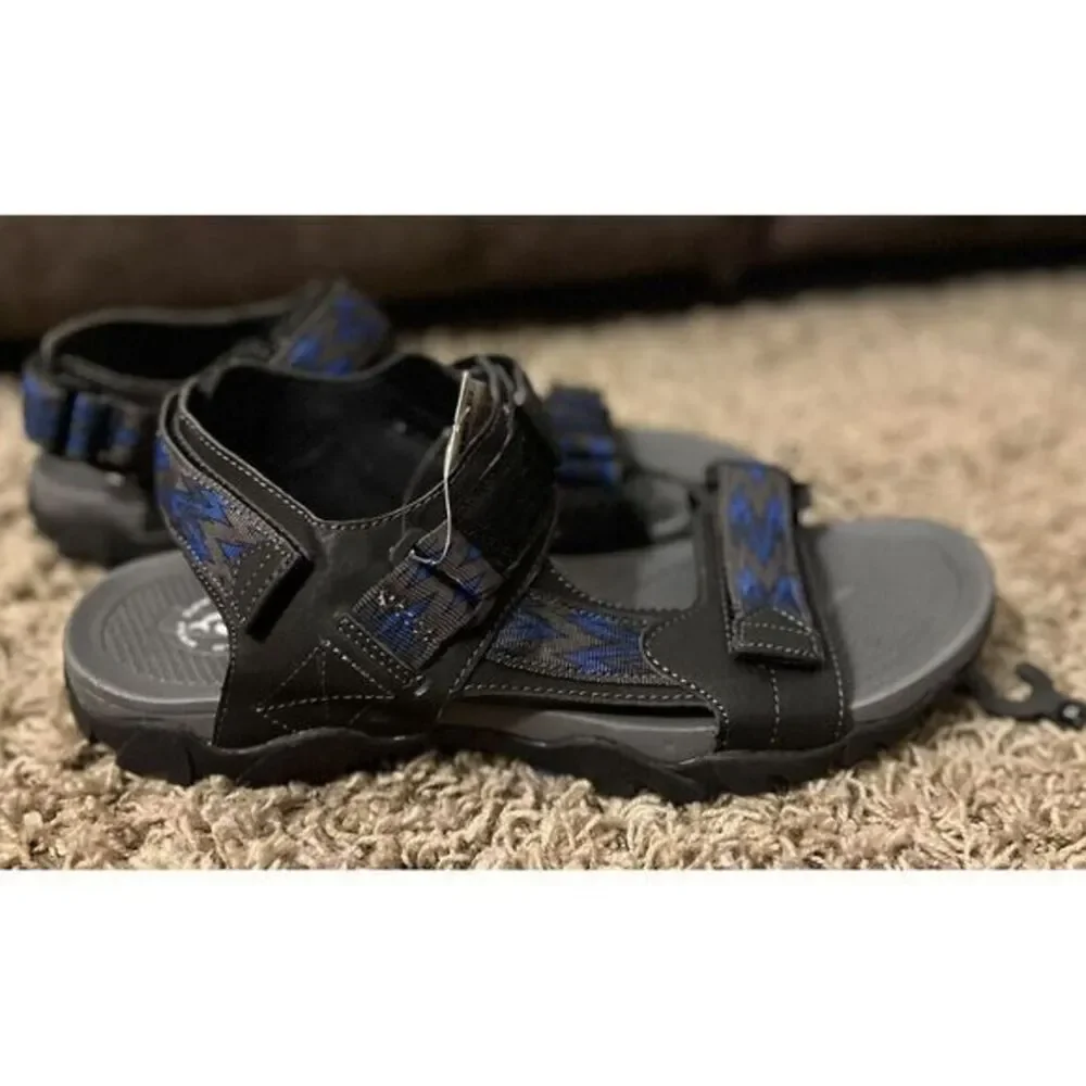 New Hammerhead‎ Sandals Open Toe Mens Size 13 Black Adjustable Strap Closure